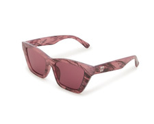 Roxy Pointy Cat Eye Sunglasses Womens Heather Rose Pink 100% UV Protection New picture