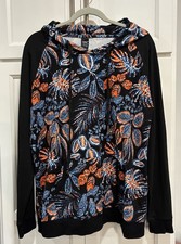 Lildy Super Soft Women’s Multicolor Floral LSHoodie Sweatshirt Size L-XL  picture
