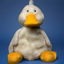 Retired GUND Omelette The Fat Duck White Plush Stuffed Animal 12in 5280 Pellets picture
