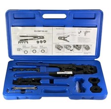 Jones Stephens J40950 PEX CRIMP SET W/ 3/8 1/2 & 3/4 New Sealed  picture