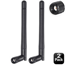 🆕(2-Pack) RP-SMA Antenna WiFi 2.4GHz/5Ghz Wireless Router Card 2X Replacement picture