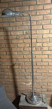 Vintage 1970’s Mid Century Chrome Adjustable Pharmacy Domed Floor Lamp Ex. Cond. picture