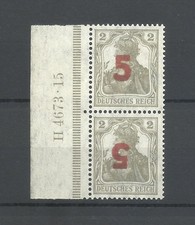 Poland POLOGNE 1919 issue Gniezno fi71 MNH** in pair inverted rare Mkst picture