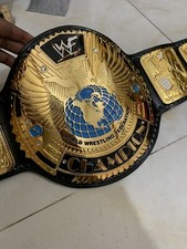 Big Eagle Scratch Logo Heavyweight Championship belt,4mm Zinc,Gold Plated, Adult picture