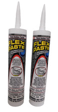 FLEX PASTE Super Thick Waterproof Rubberized Paste White 9-oz Cartridge-2 Pack picture