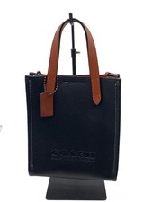 Coach Shoulder Bag Leather BLK CZ214 Used picture
