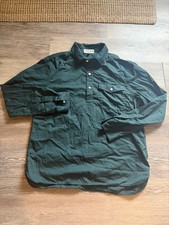 Alex Mill Mens Wash & Go Shirt Long Sleeve Popover Button Up Sz Medium Green  picture