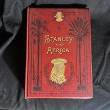 Stanley And Africa Antique Hardback Book Circa 1895 picture