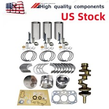 3TNV70-ACB 3TNV70-AMP 3TNV70-ASA Rebuild Kit+crankshaft for Yanmar Engine US picture