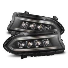 For 15-23 Dodge Charger Alpharex Nova Regular Black LED Projector Headlights picture