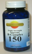 Vitamin B - 150 Complex Supreme Triple Strength 200 Capsules picture