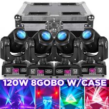 4PC LED Moving Head Light RGBW 120W Beam Stage GOBO Lighting DJ Disco DMX W/Case picture