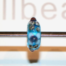 TROLLBEADS OOAK One of a Kind Unique LAA 925S Bead Turquoise White Tan Multi-New picture