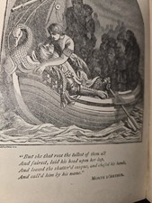 Antique 1882 The Complete Poetical Works of Alfred Lord Tennyson Illustrated picture