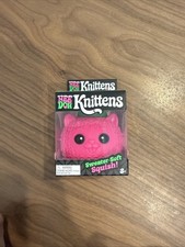 Nee Doh Knittens Sweater-Soft Squish Squeeze Toy Pink Kittens Ages 3-4 picture