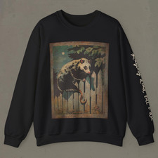POSSUM Sleeve Print Sweatshirt, PLAYING DEAD Unisex Shirt, Vintage Opossum Gift picture