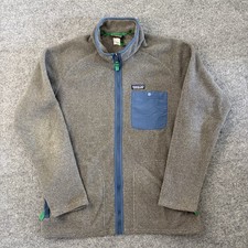 Vintage Patagonia Karstons Full Zip Synchilla Jacket Gray Men's Size Large picture