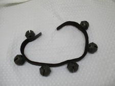 6 Antique Brass Sleighbells on a 17.5