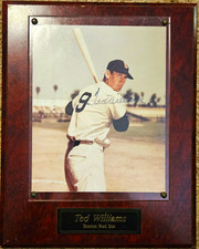Boston Red Sox Ted Williams Signed 8x10 Photograph Autograph Red Sox picture