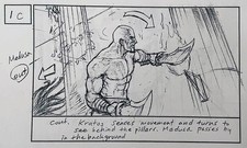 God Of War II Original Production Storyboard Limited Edition Print 1 / 100 picture