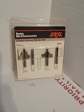Skil 4 Piece High Speed Steel Router Bit Set # 91880 USA New picture
