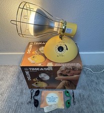 Vtg 1982 General Electric Deluxe Time-A-Tan Sun Tanner Lamp GE RSK6 Tested Works picture