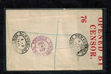Bermuda WWII Censor Cover C22 Red Censor #76 picture