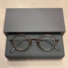 YUICHI TOYAMA U-140 V.Moholy 42□26 Matte Brown Clear Eyeglasses Made In Japan picture