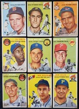 1954 MLB 9x HOF MVP All-Star Legends Topps Tall Cards picture