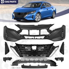 For Nissan Sentra S SV 2024-2025 Complete Front Bumper Cover Upper Lower Grille picture