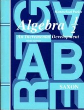 Saxon Algebra 1/2: An Incremental Development - Paperback - GOOD picture