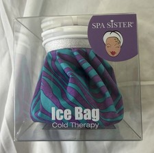 SPA SISTER OUCH BE GONE Reusable Cold Therapy Ice Bag Purple And Teal picture