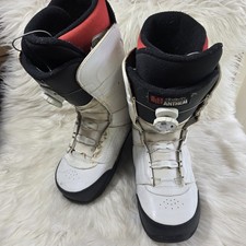 Ride Anthem Snowboard Boots Men Size 11 White Black Boa Coiler Intuition Liner picture