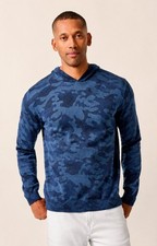 johnnie-O Men's Navy Camo Neil Hooded Sweater Size M NWT picture