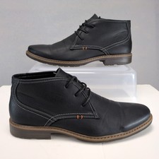Varese Gobi II Black Faux Leather Chukka Boots Mens 12 Career Casual Preppy Mod picture