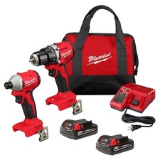 Milwaukee Tool 3692-22Ct M18 Compact Brushless 2-Tool Combo Kit, Cordless picture