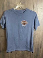 Vintage Harley Davidson Isla Mujeres Mexico One Hot Ride T-Shirt Adult M Blue picture