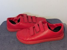 Feel Grounds Snap Barefoot Shoes Womens Size 7.5 Vibrant Red Vegan Leather picture