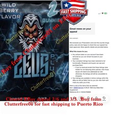 Zeus Wild Berry Gummies Male Supplement 2 - 2 Packs   picture