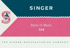 Large Deluxe-Edition Instructions Singer 328 328K Manual Sewing Machine picture