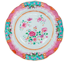 1736-1795 Chinese Export Famille Rose Qianlong Plate  9 Inch Diameter picture