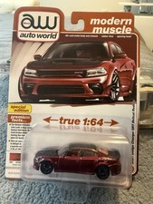 Auto World Modern Muscle Octane Red '21 Dodge Charger SRT Hellcat Redeye 1:64 picture