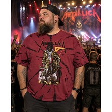 METALLICA 2X Red Unforgiven Executioner Year 2000 Distressed -2031 picture