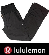 🍒 Lululemon Sz 8 Black Dance Studio Pants 31.5