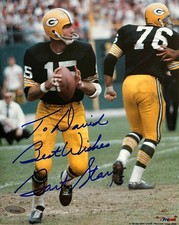 Bart Starr Signed Green Bay Packers 8x10 Photo To David Best Wishes | TRISTAR picture