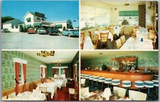 c1960s KENOSHA, Wisconsin Postcard RAY RADIGAN'S RESTAURANT 4 Views / Unused picture