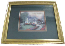 Thomas Kinkade Home Is Where The Heart Is Framed Accent Print 9x11 Includes COA picture