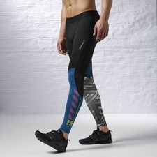 Reebok Men's One Series LW Comp Graphic Tights AA1228 Size M CrossFit NWT picture