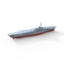 1:350 British HMS Implacable Class Aircraft Carrier Full Hull Segmented hull picture