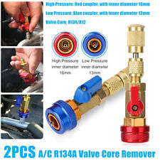 2X R134A A/C Air Conditioning Valve Core Remover Installer High Low Coupler Tool picture